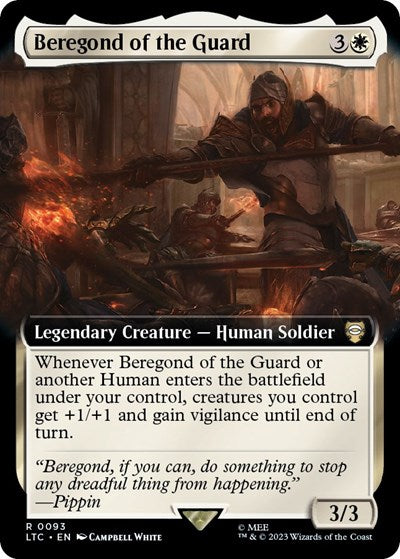 Beregond of the Guard (Extended Art) (Commander: The Lord of the Rings: Tales of Middle-earth) Near Mint