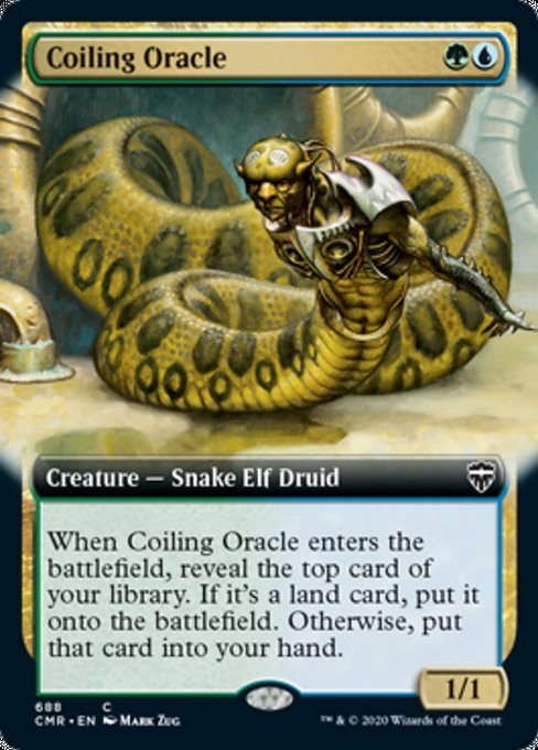 Coiling Oracle (Extended Art) (Commander Legends) Near Mint