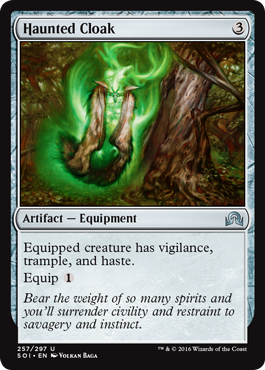 Haunted Cloak (Shadows Over Innistrad) Near Mint Foil