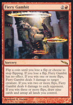 Fiery Gambit (Mirrodin) Light Play