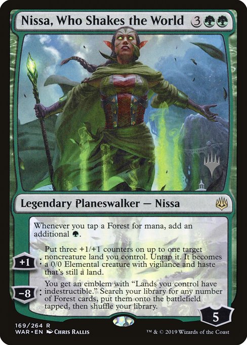 Nissa, Who Shakes the World (Promo Pack) Near Mint Foil