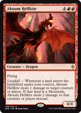 Akoum Hellkite (Battle for Zendikar) Near Mint