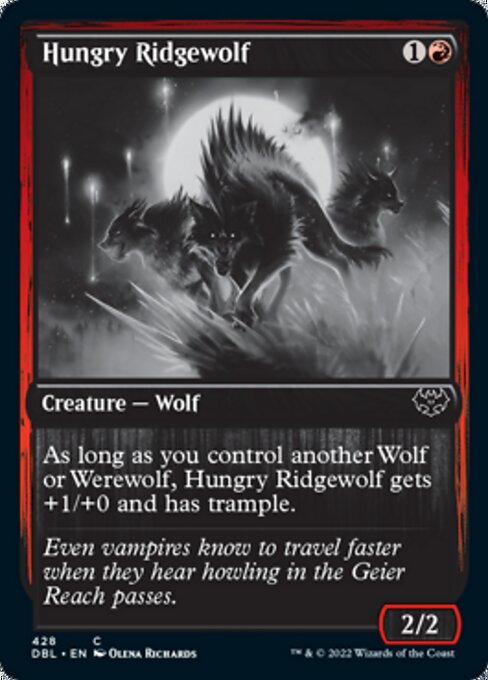 Hungry Ridgewolf (Innistrad: Double Feature) Near Mint Foil