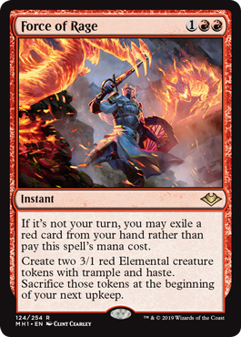 Force of Rage (Modern Horizons) Near Mint Foil