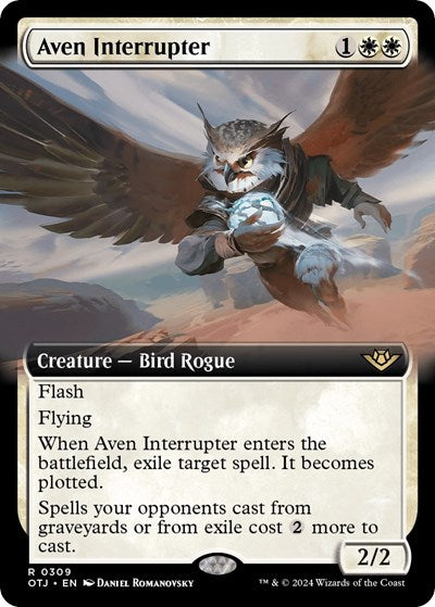 Aven Interrupter (Extended Art) (Outlaws of Thunder Junction) Near Mint
