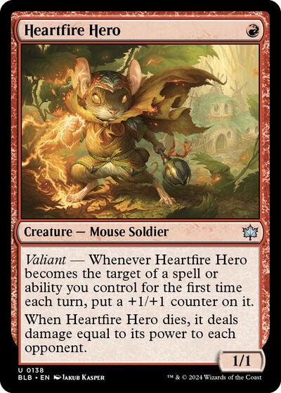 Heartfire Hero (Bloomburrow) Near Mint
