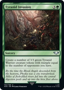 Tyranid Invasion (Surge Foil) (Universes Beyond: Warhammer 40K) Near Mint