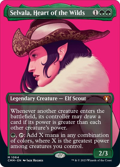 Selvala, Heart of the Wilds (Textured Foil) (Commander Masters) Near Mint