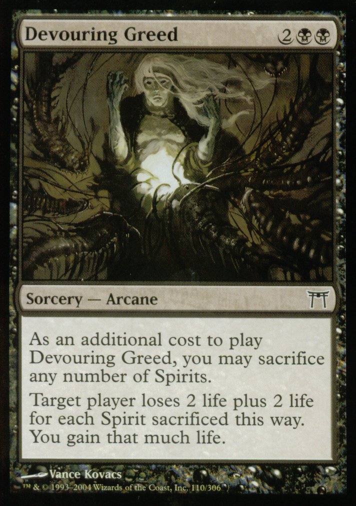 Devouring Greed (Champions of Kamigawa) Light Play
