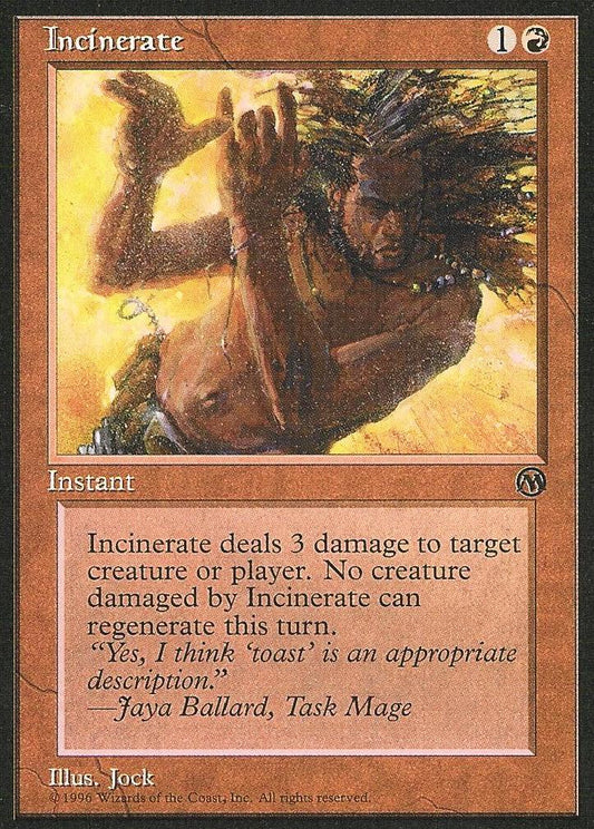 Incinerate (Book Promo) (Promotional Cards) Near Mint