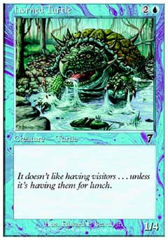 Horned Turtle (7th Edition) Light Play