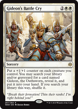 Gideon's Battle Cry (War of the Spark) Near Mint