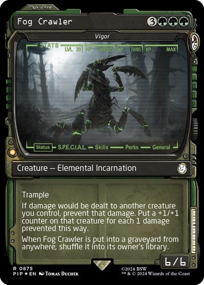 Fog Crawler - Vigor (Showcase) (Surge Foil) (Universes Beyond: Fallout) Near Mint