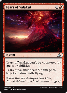 Tears of Valakut (Oath of the Gatewatch) Near Mint Foil