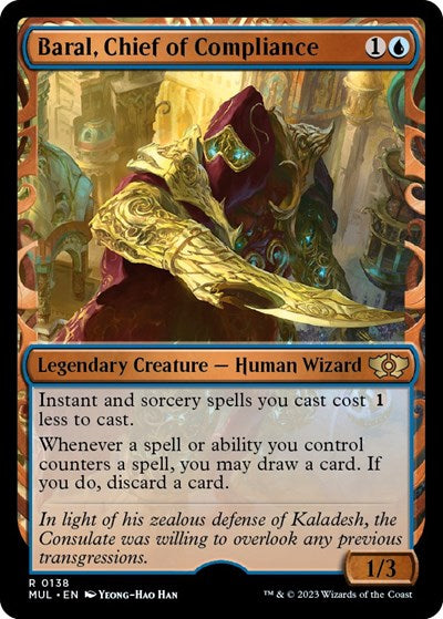 Baral, Chief of Compliance (Halo Foil) (March of the Machine: Multiverse Legends) Near Mint