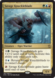 Savage Knuckleblade (Khans of Tarkir) Near Mint Foil