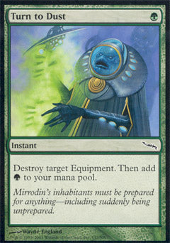 Turn to Dust (Mirrodin) Light Play Foil