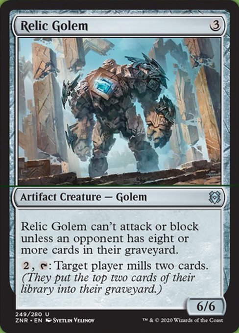 Relic Golem (Zendikar Rising) Near Mint
