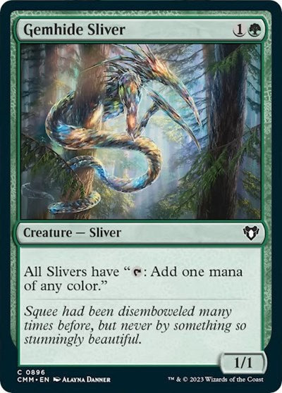 Gemhide Sliver (Commander Masters) Near Mint