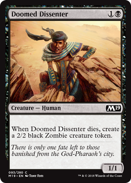 Doomed Dissenter (Magic 2019 Core Set) Near Mint